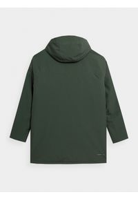 4f - Parka miejska membrana 10000 męska - zielona. Typ kołnierza: kołnierzyk stójkowy. Kolor: zielony. Materiał: materiał #2