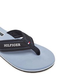 TOMMY HILFIGER - Tommy Hilfiger Japonki Hilfiger H Padded Beach Sandal FM0FM05536 Granatowy. Kolor: niebieski. Materiał: materiał #3
