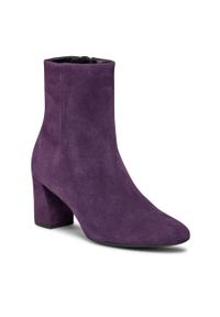 Botki HÖGL 6-135102 Purple 8800. Kolor: fioletowy. Materiał: skóra #1