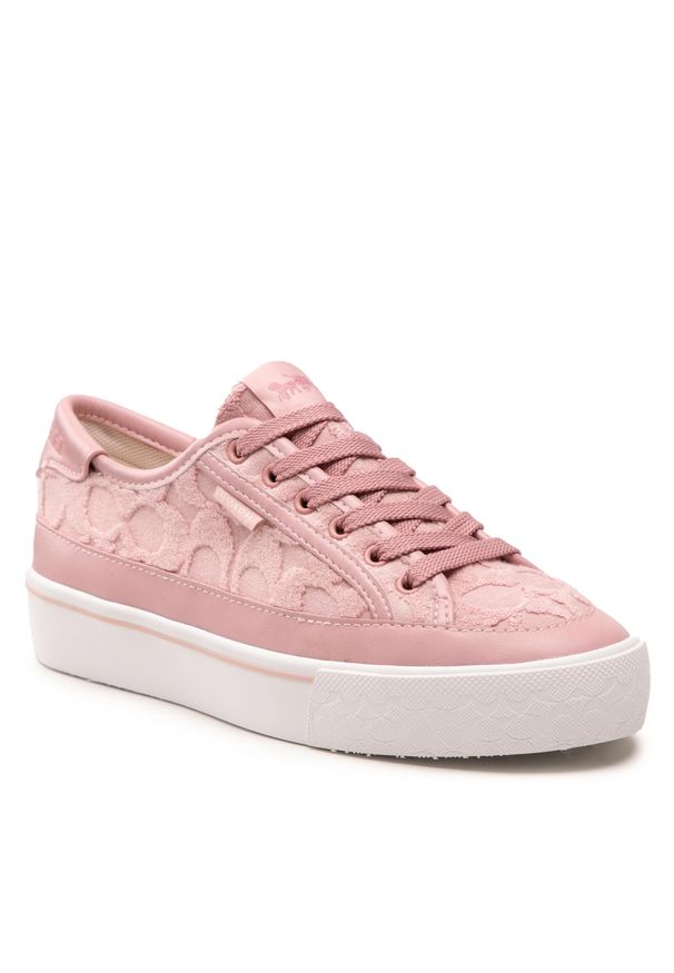 Tenisówki Coach Citysole Platform Te CA499 Carnation. Kolor: różowy. Materiał: materiał. Obcas: na platformie