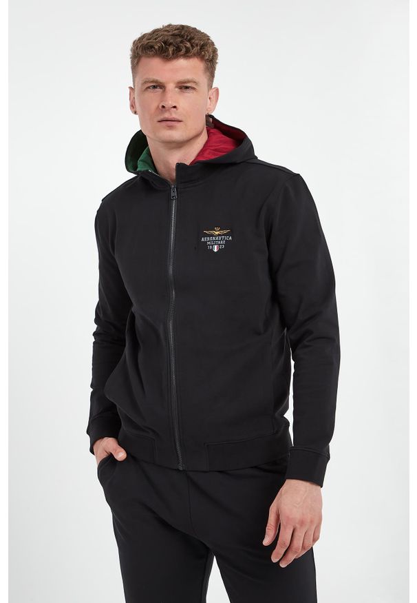 Aeronautica Militare - Bluza męska z odpinanym kapturem AERONAUTICA MILITARE