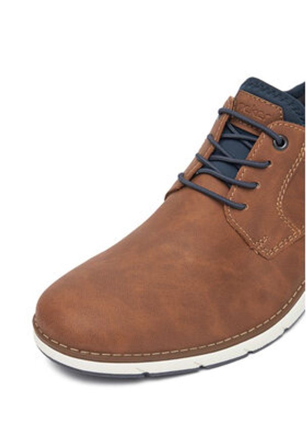 Rieker Półbuty 11357-24 Brązowy. Kolor: brązowy. Materiał: skóra