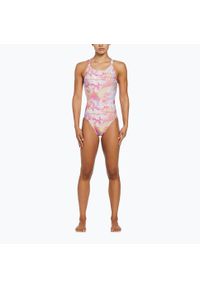 Strój pływacki jednoczęściowy damski Nike Hydrastrong Multi Print Fastback. Kolor: wielokolorowy. Wzór: nadruk