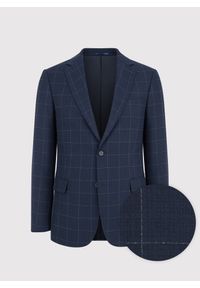 Pako Lorente - PAKO LORENTE – Casualowa marynarka męska w kratę. Okazja: na co dzień. Materiał: wiskoza, poliester, elastan. Wzór: kratka. Styl: casual