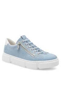 Rieker Sneakersy N5952-10 Niebieski. Kolor: niebieski. Materiał: skóra #2