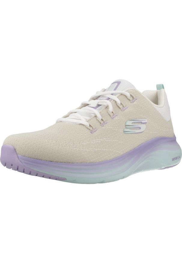 skechers - Kapcie SKECHERS VAPOR FOAM Beżowy. Kolor: beżowy. Materiał: tkanina. Model: Skechers Sport. Sport: turystyka piesza