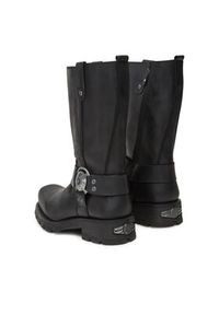 NEW ROCK Kozaki M-7610-S1 Czarny. Kolor: czarny. Materiał: skóra. Styl: rockowy #3