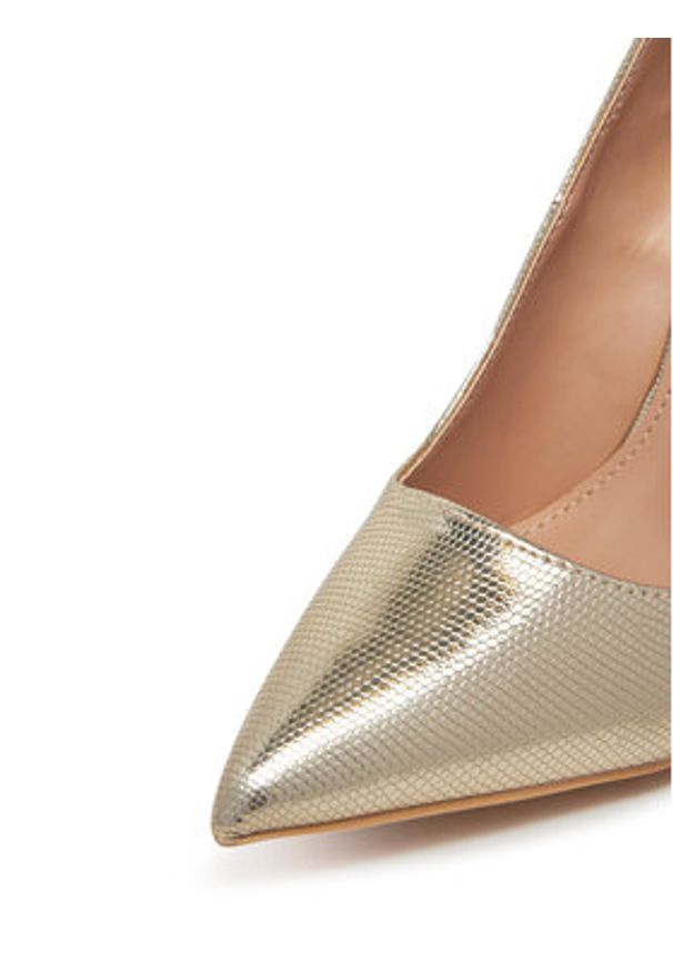 DeeZee Szpilki HT92831-200 Złoty. Kolor: złoty. Materiał: skóra. Obcas: na szpilce