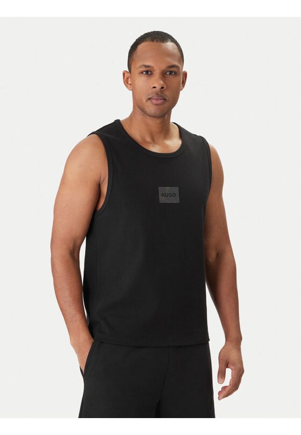 Hugo - HUGO Tank top Darrio 50557629 Czarny Regular Fit. Kolor: czarny. Materiał: bawełna