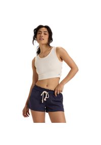 Roxy - dla Kobiety OCEANSIDE Niebieski. Stan: obniżony. Kolor: niebieski. Materiał: len, wiskoza, tkanina. Długość: krótkie #1