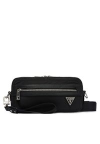 Guess Saszetka HMBENY P6250 Czarny. Kolor: czarny. Materiał: materiał #1