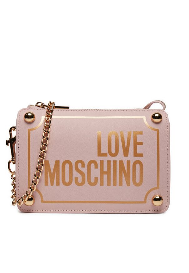 Love Moschino - LOVE MOSCHINO Torebka JC4353PP0IK1160A Różowy. Kolor: różowy. Materiał: skórzane