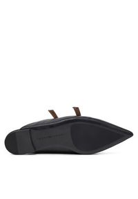TOMMY HILFIGER - Tommy Hilfiger Klapki Th Pointy Leather Mule FW0FW07722 Czarny. Kolor: czarny. Materiał: skóra #6
