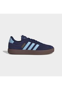 Adidas - Sneakersy męskie ADIDAS VL Court 3.0. Kolor: niebieski. Materiał: zamsz, kauczuk, skóra, syntetyk. Szerokość cholewki: normalna. Sport: turystyka piesza #1