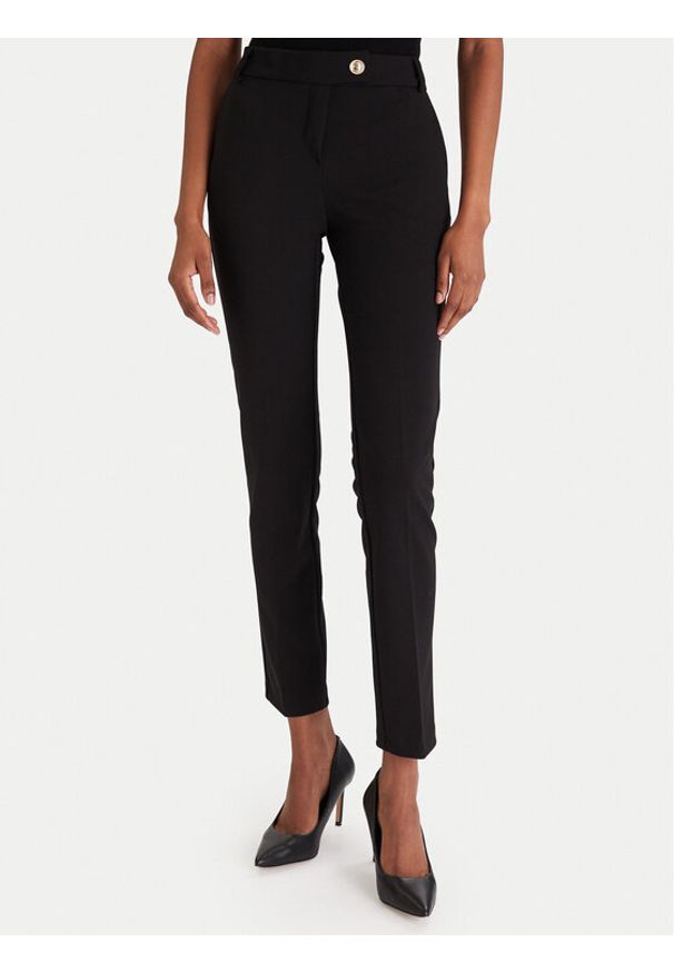 Rinascimento Chinosy CFC0126226003 Czarny Slim Fit. Kolor: czarny. Materiał: syntetyk