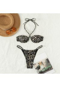 Intica - Bikini na szyję z regulowanymi zapięciami plażowe Corene. Materiał: materiał