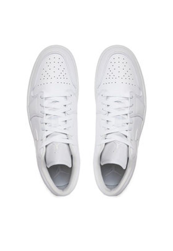 Nike Sneakersy Air Jordan 1 Low 553558 136 Biały. Kolor: biały. Materiał: skóra. Model: Nike Air Jordan