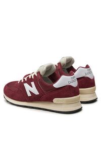 New Balance Sneakersy U574RBK Bordowy. Kolor: czerwony. Materiał: zamsz, skóra. Model: New Balance 574