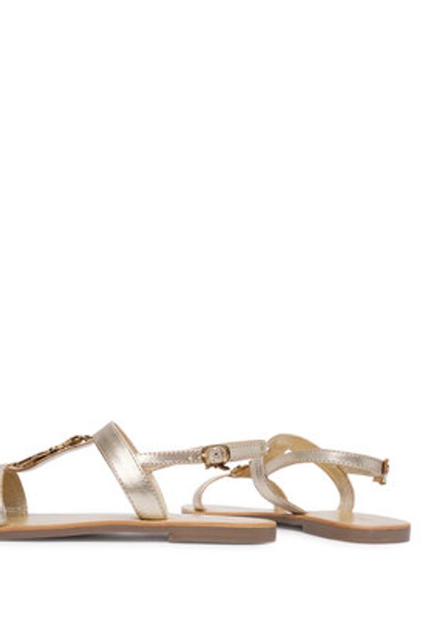 Patrizia Pepe Sandały PPJ402.27 Złoty. Kolor: złoty. Materiał: skóra