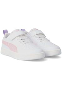 Buty do chodzenia dla dzieci Puma Rickie AC. Zapięcie: rzepy. Kolor: biały, wielokolorowy, niebieski. Materiał: guma, materiał, syntetyk. Szerokość cholewki: normalna. Sport: turystyka piesza