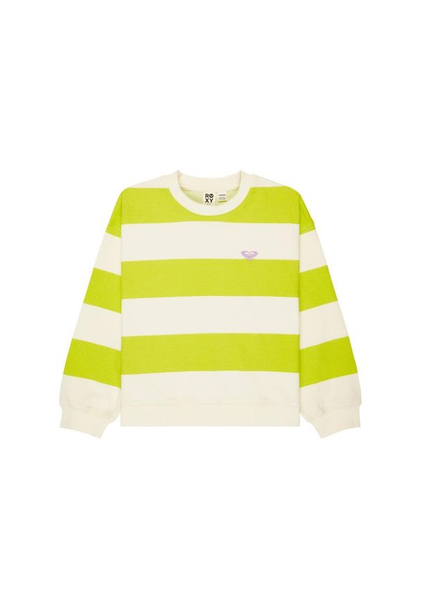 Roxy - Bluza dla Dziewczynki LITTLE THINGS Zielony. Okazja: na co dzień. Kolor: zielony. Materiał: poliester, bawełna, tkanina. Sezon: lato. Styl: casual