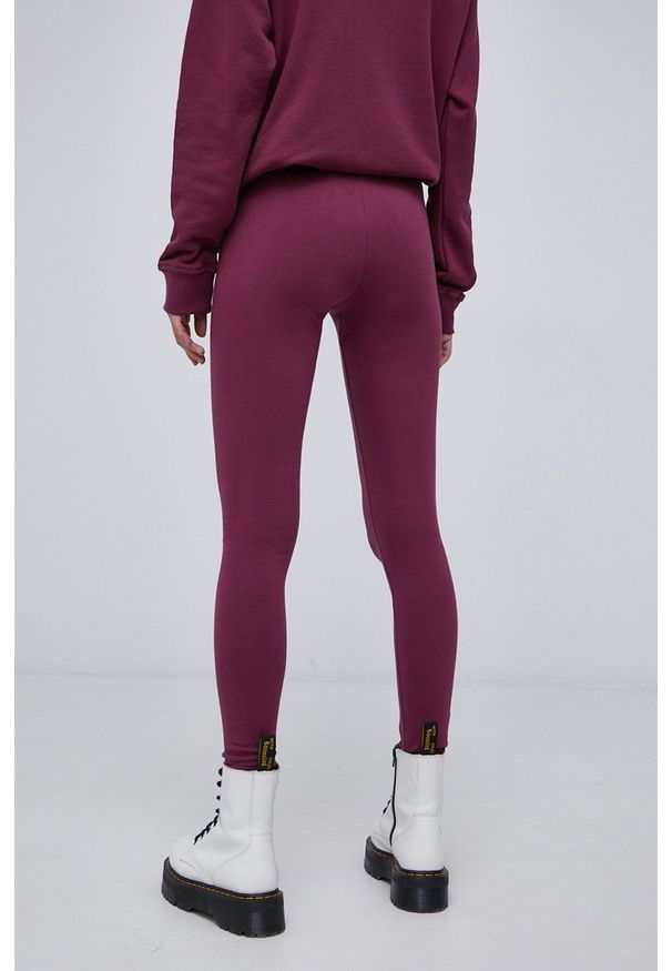 adidas Originals - Legginsy. Stan: podwyższony. Kolor: fioletowy. Materiał: dzianina. Wzór: gładki