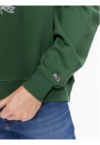 Tommy Jeans Bluza College Graphic DM0DM16804 Zielony Boxy Fit. Kolor: zielony. Materiał: bawełna