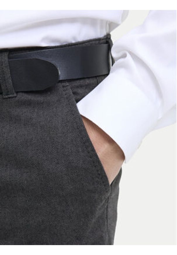 Jack & Jones Chinosy Marco Bowie 12279659 Szary Slim Fit. Kolor: szary. Materiał: bawełna