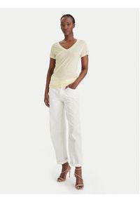 Guess T-Shirt W5GP31 KCSX2 Żółty Classic Fit. Kolor: żółty. Materiał: lyocell #5