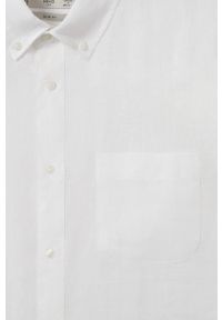 Mango Man koszula bawełniana Avispa męska kolor biały slim z kołnierzykiem button-down. Typ kołnierza: button down. Kolor: biały. Materiał: bawełna. Długość rękawa: długi rękaw. Długość: długie #11