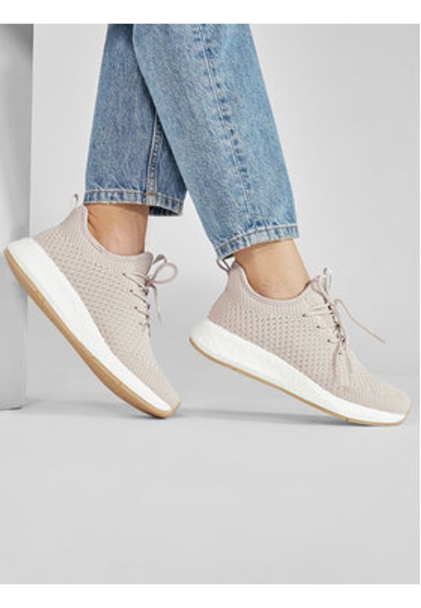 Sprandi Sneakersy OBUWIE WP07-GVA-1 Beżowy. Kolor: beżowy. Materiał: materiał