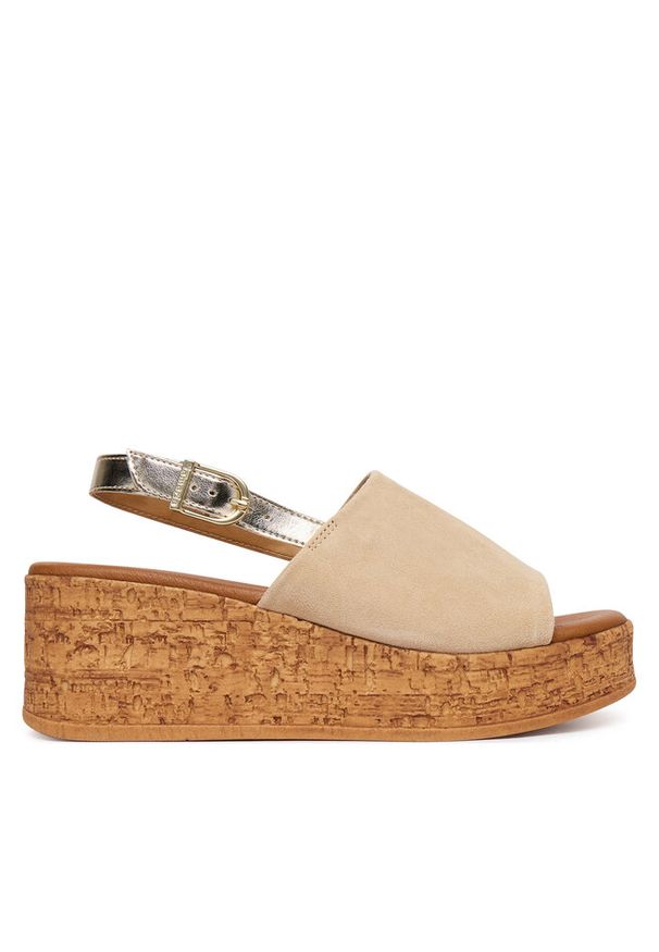 Sandały Tamaris. Kolor: beżowy