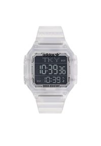 adidas Originals Zegarek Digital One GMT AOST22049 Biały. Kolor: biały