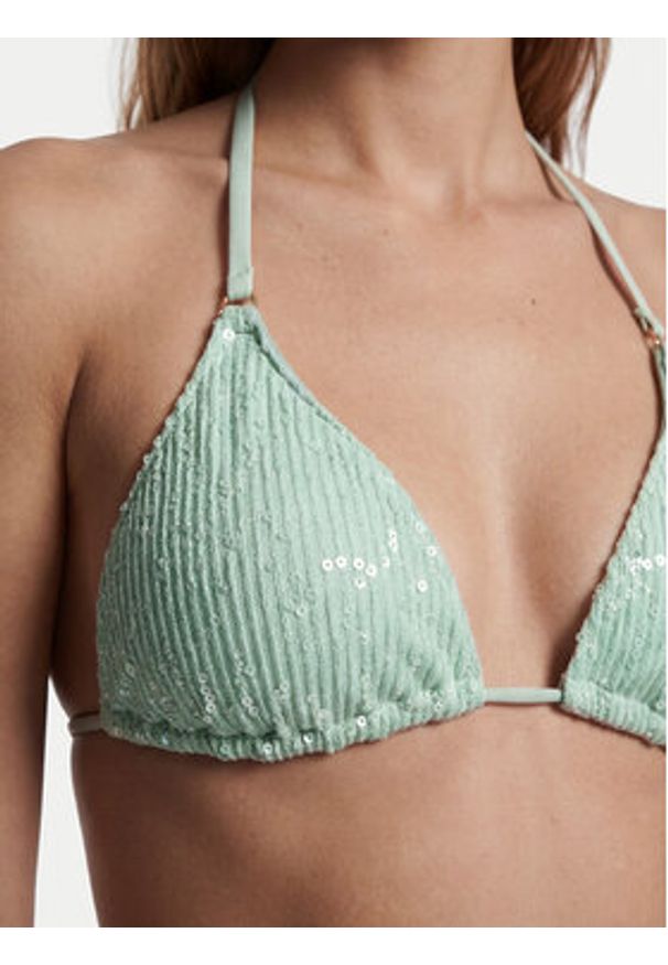 Guess Góra od bikini E6GJ07 KBMV0 Zielony. Kolor: zielony. Materiał: syntetyk