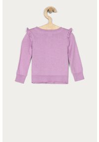 GAP - Sweter dziecięcy 74-110 cm. Okazja: na co dzień. Kolor: fioletowy. Materiał: bawełna, dzianina. Wzór: nadruk. Styl: casual #3