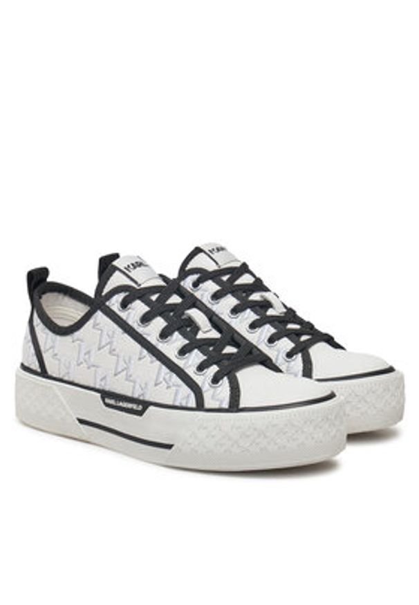 Karl Lagerfeld - KARL LAGERFELD Trampki Kampus Max III KL60615 Biały. Kolor: biały. Materiał: materiał