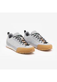quechua - Buty turystyczne męskie Arpenaz 500 Revival Natural. Kolor: szary. Materiał: kauczuk. Wzór: gładki