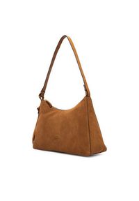 TOMMY HILFIGER - Tommy Hilfiger Torebka Th Statement Shoulder Bag Suede AW0AW18824 Brązowy. Kolor: brązowy. Materiał: skórzane, zamszowe #2