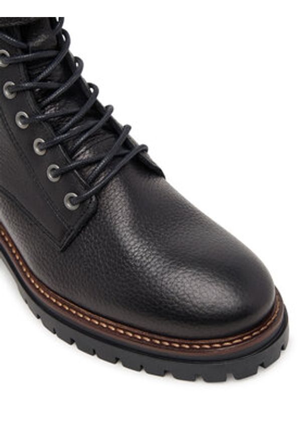 Barbour Trzewiki Heidi LFO0637BK51 Czarny. Kolor: czarny. Materiał: skóra