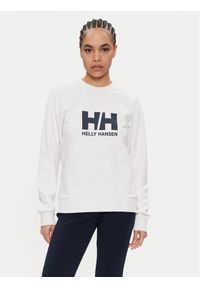 Helly Hansen Bluza W Hh Logo Crew Sweat 2.0 34462 Biały Regular Fit. Kolor: biały. Materiał: bawełna #1