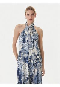 Guess Top W6GHA2 W2463 Niebieski Regular Fit. Kolor: niebieski. Materiał: wiskoza #1