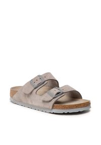 Birkenstock Klapki Arizona 1020557 Szary. Kolor: szary. Materiał: zamsz, skóra #1