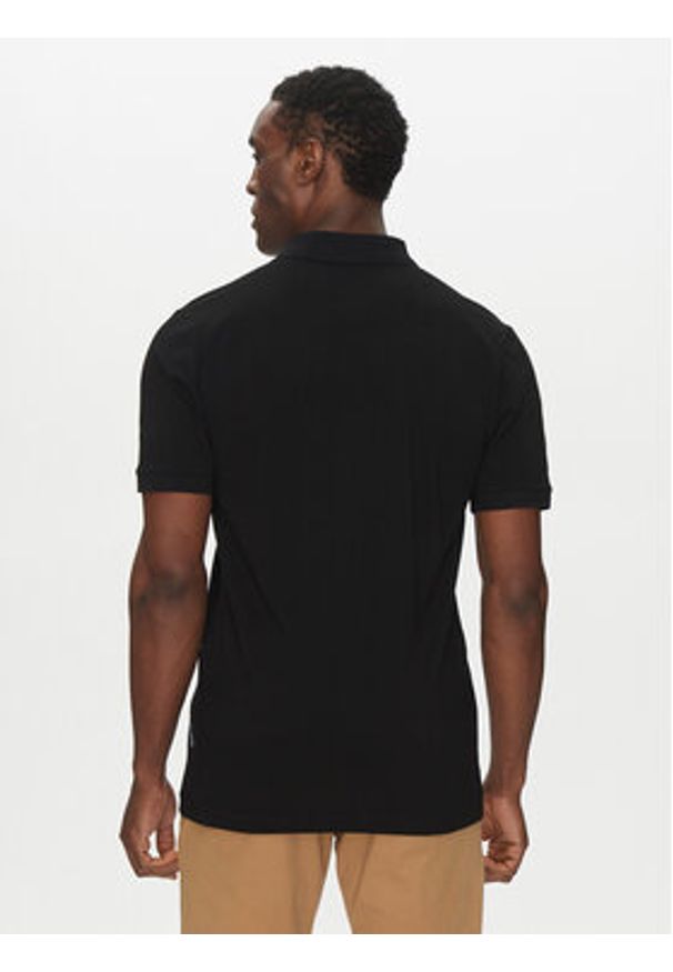 Hechter Paris Polo Pique H-Eco 74004 151902 Czarny Regular Fit. Typ kołnierza: polo. Kolor: czarny. Materiał: bawełna