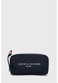 TOMMY HILFIGER - Tommy Hilfiger Kosmetyczka kolor granatowy. Kolor: niebieski. Materiał: poliester