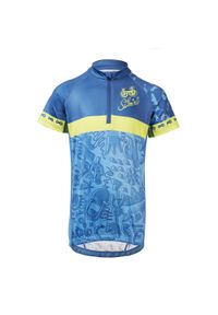Koszulka na rower dla dzieci Silvini Scrivia. Kolor: zielony, niebieski, wielokolorowy. Materiał: jersey. Długość rękawa: krótki rękaw. Długość: krótkie. Sport: kolarstwo