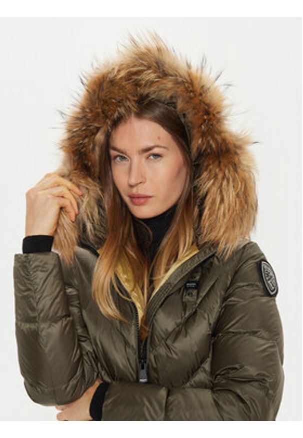 Blauer Kurtka puchowa 24WBLDK03052 Khaki Regular Fit. Kolor: brązowy. Materiał: syntetyk