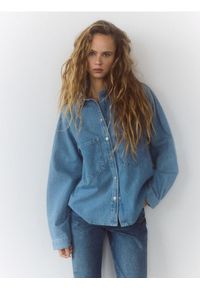 Reserved - Koszula jeansowa - niebieski. Kolor: niebieski. Materiał: jeans #1