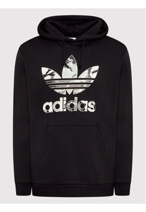 Adidas - adidas Bluza Camo Series Infill HK2803 Czarny Regular Fit. Kolor: czarny. Materiał: bawełna