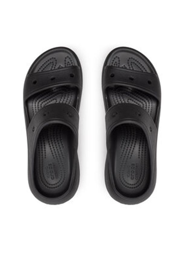 Crocs Klapki Classic Crush Sandal 207670 Czarny. Kolor: czarny