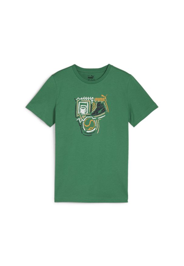 Puma Koszulka Graphics Year Of Sports 68029986. Kolor: zielony